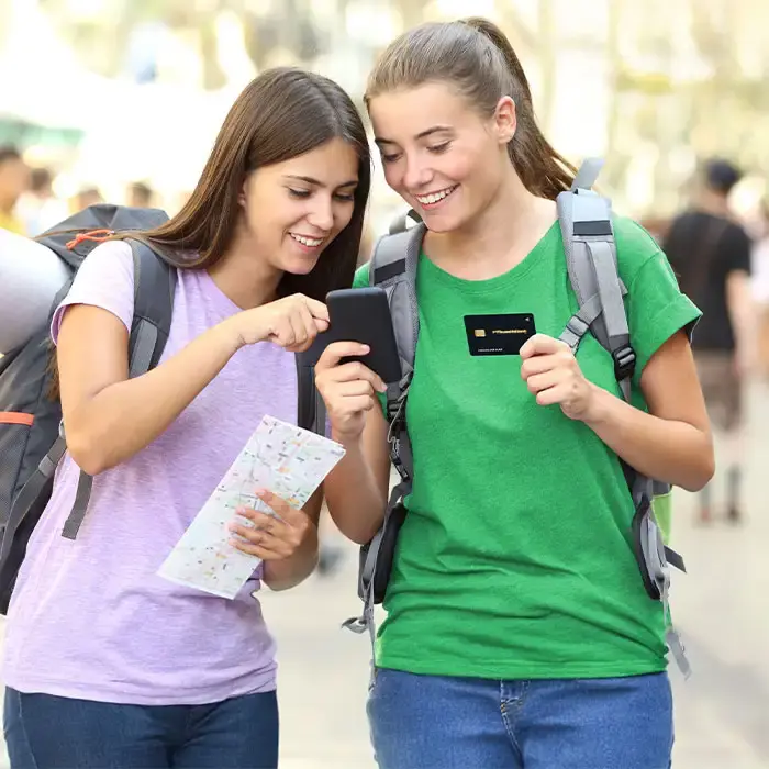 Students with credit card